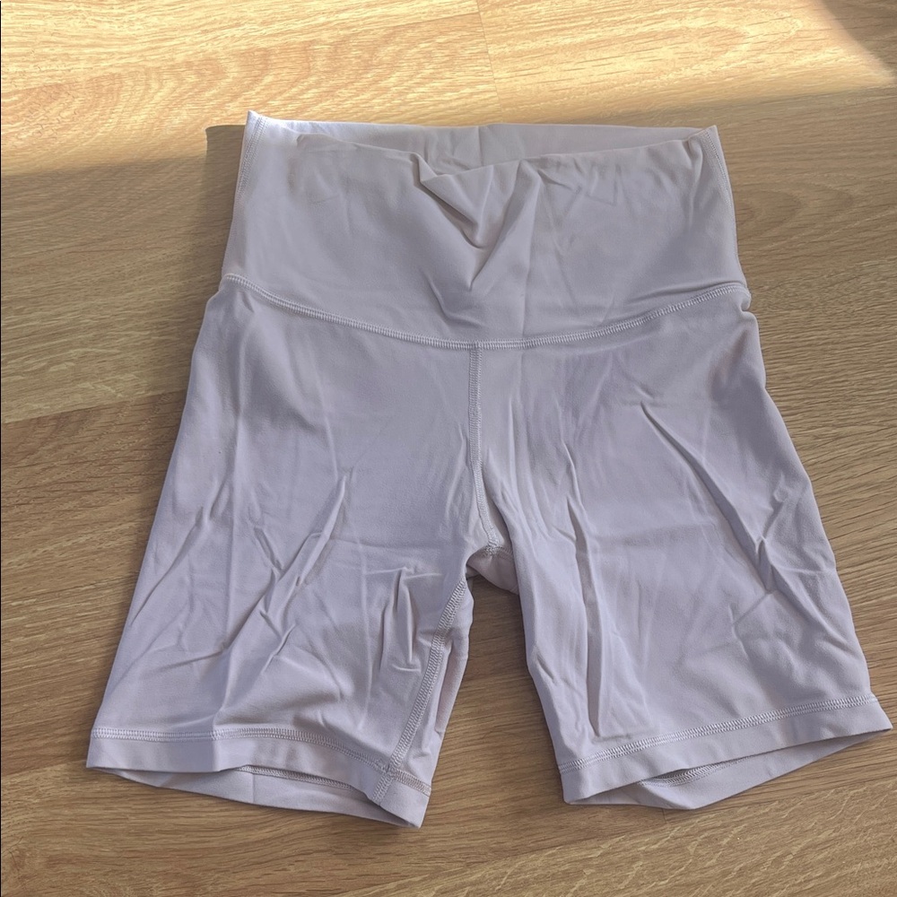 Aritizia High-Waist Bike Shorts - Light Lavender